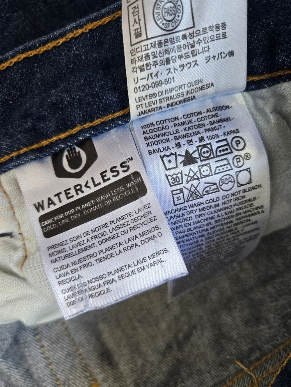 Levi's 501 Jeans Men's 38x32 Dark Wash Button Fly Straight Leg Classic Denim